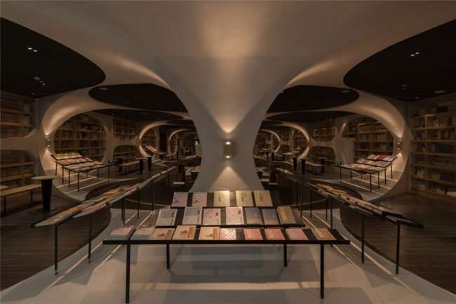 Удивительная футуристическая библиотека в Китае (9 фото)