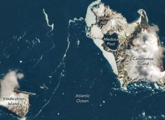 NASA-satelliet onthult afgelegen Zuid-Sandwicheilanden