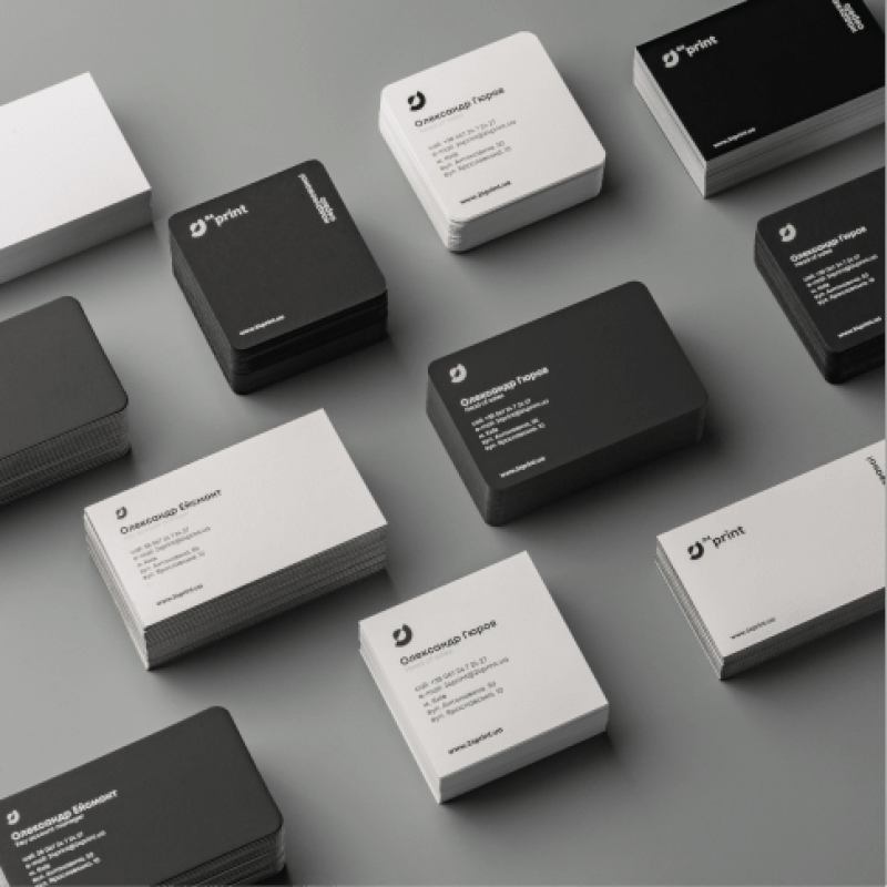 типографія Київ фірмовий друк візитівки