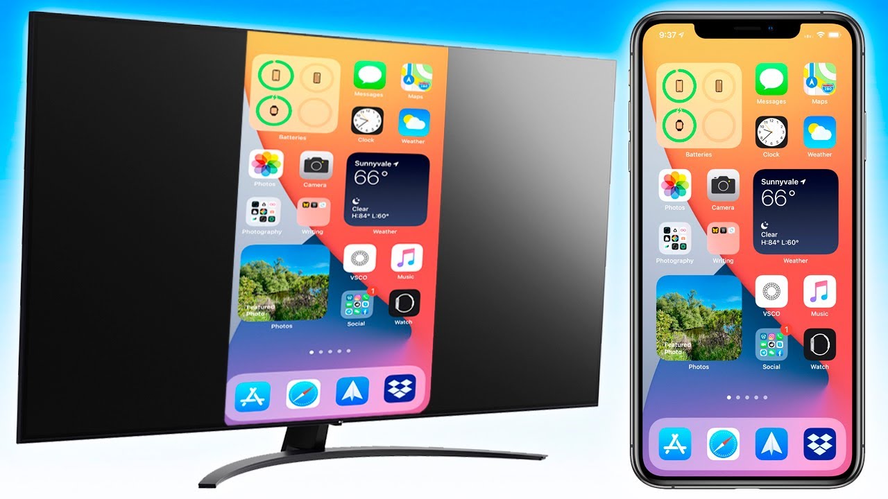 iPhone и телевизор подключение